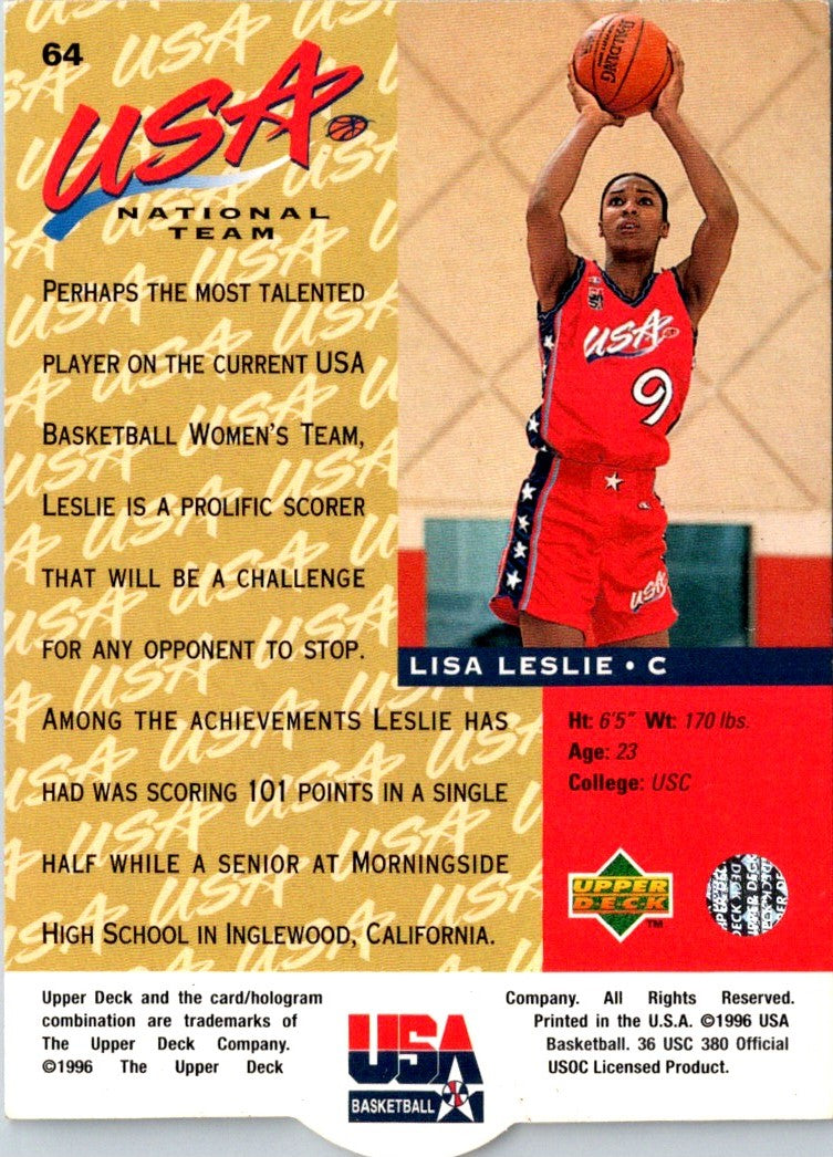 1996 Upper Deck USA Lisa Leslie