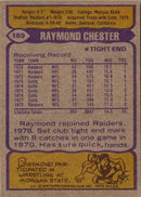 1979 Topps Raymond Chester