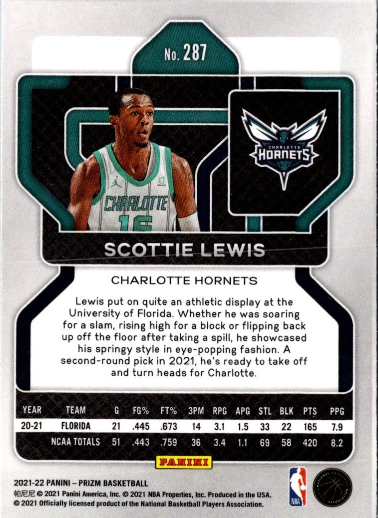 2021 Panini Prizm Blue Scottie Lewis