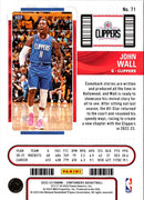 2022 Panini Contenders Ticket John Wall