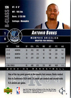 2004 Upper Deck R-Class Antonio Burks #126 Rookie
