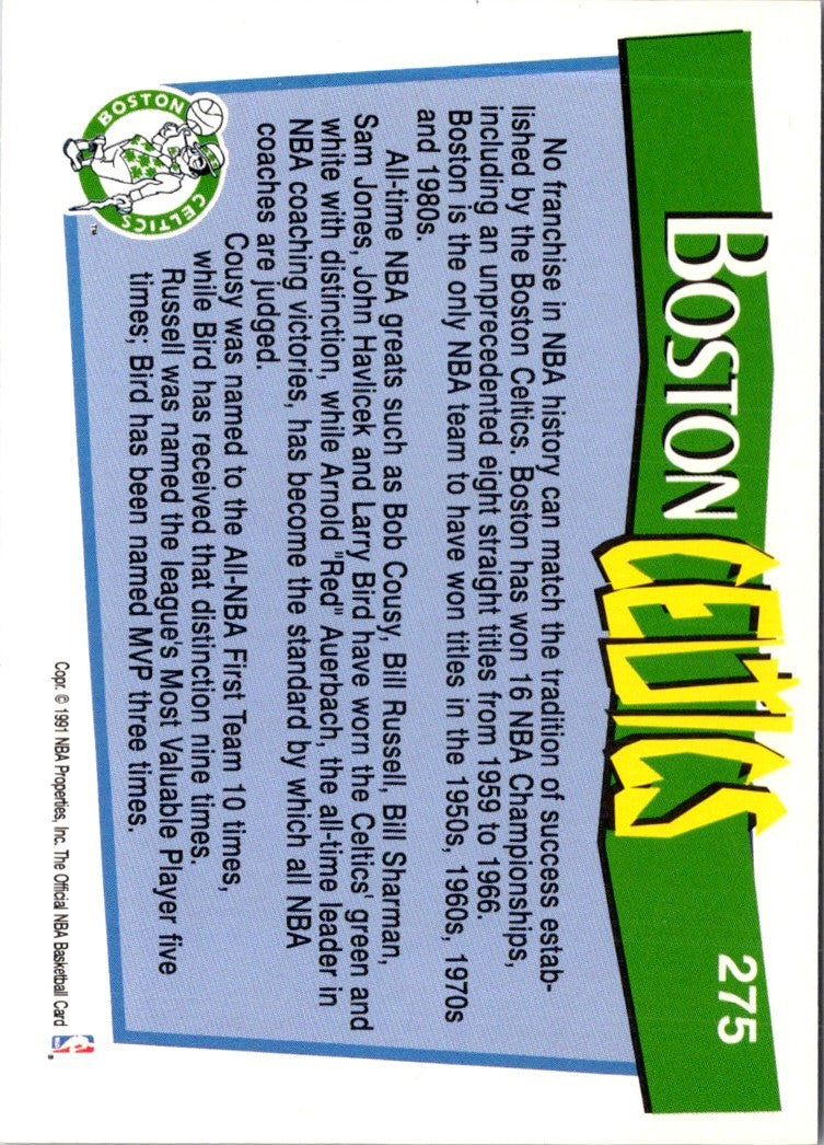 1991 Hoops Boston Celtics