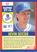 1991 Score 100 Superstars Kevin Seitzer