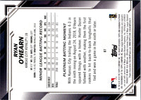 2019 Bowman Platinum Ryan O'Hearn #87 Rookie
