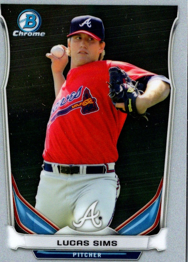 2014 Bowman Draft Picks & Prospects Chrome Top Lucas Sims #CTP-13