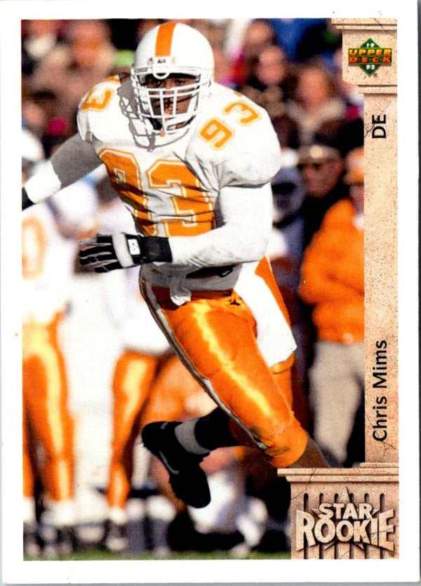 1992 Upper Deck Chris Mims #16 Rookie