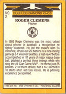 1987 Donruss Super Diamond Kings Roger Clemens