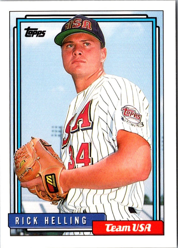 1992 Topps Traded Rick Helling #48T Rookie