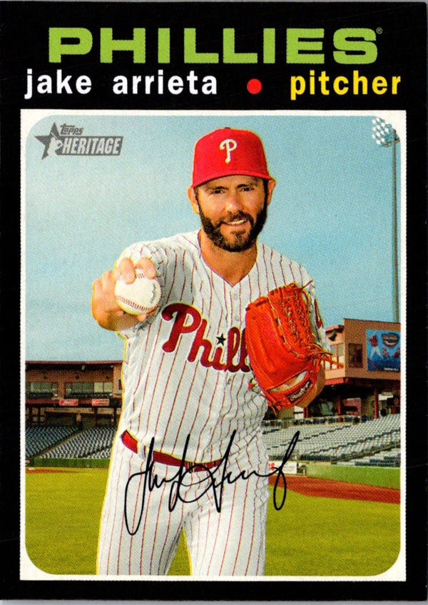 2020 Topps Heritage Jake Arrieta #287