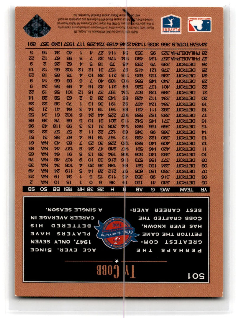 1996 Collector's Choice Silver Signature Ty Cobb