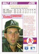 1989 Score Young Superstars I Walt Weiss