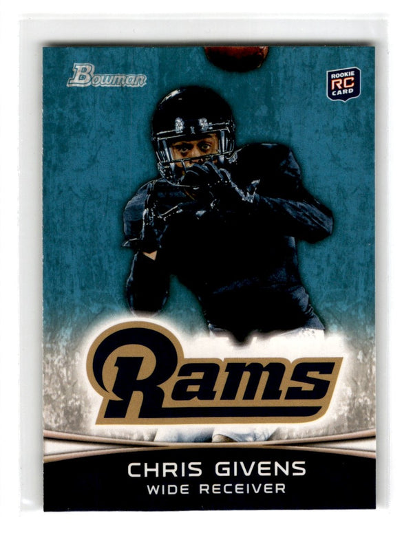 2012 Bowman Rookies Chris Givens #179