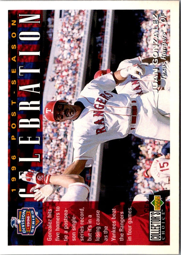 1997 Collector's Choice Juan Gonzalez #218