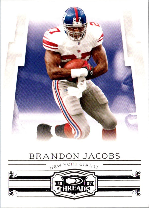 2007 Donruss Threads Brandon Jacobs #107