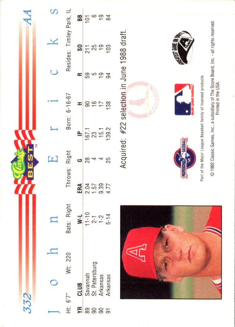 1992 Classic Best John Ericks