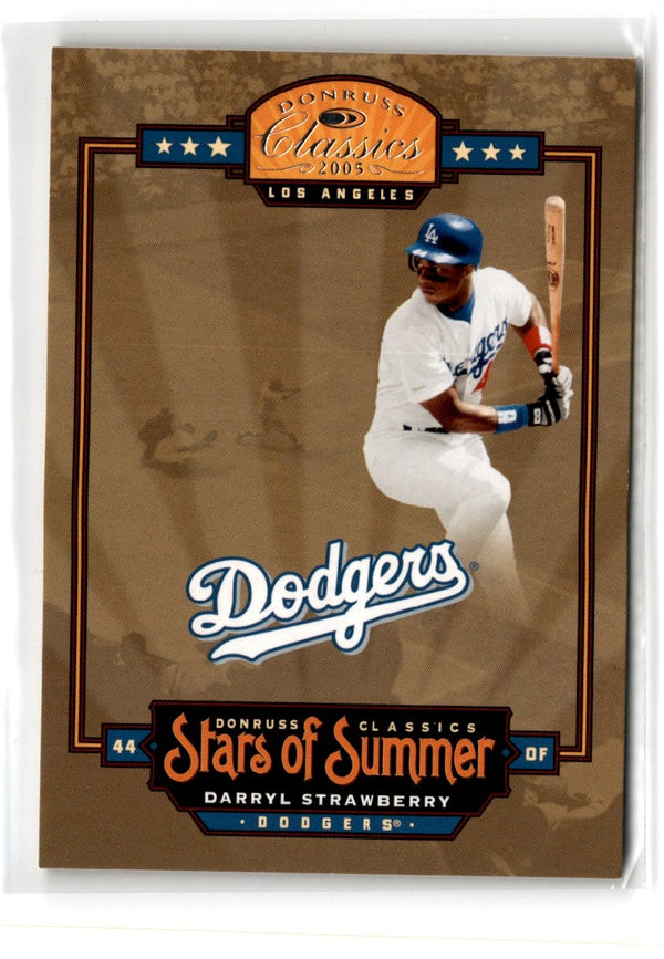 2005 Donruss Classics Stars of Summer Darryl Strawberry #BOS-5 0595/1000