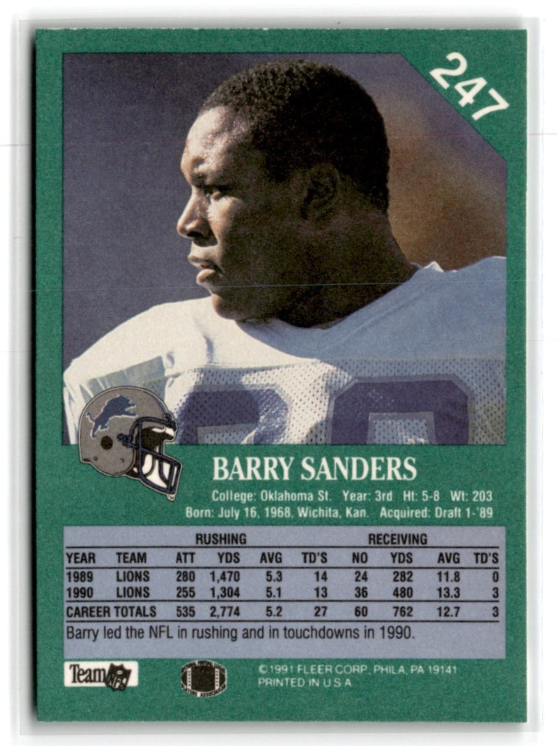 1991 Fleer Barry Sanders