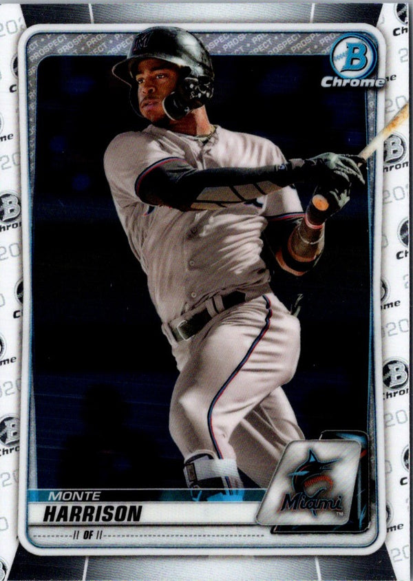 2020 Bowman Chrome Prospects Monte Harrison #BCP-156