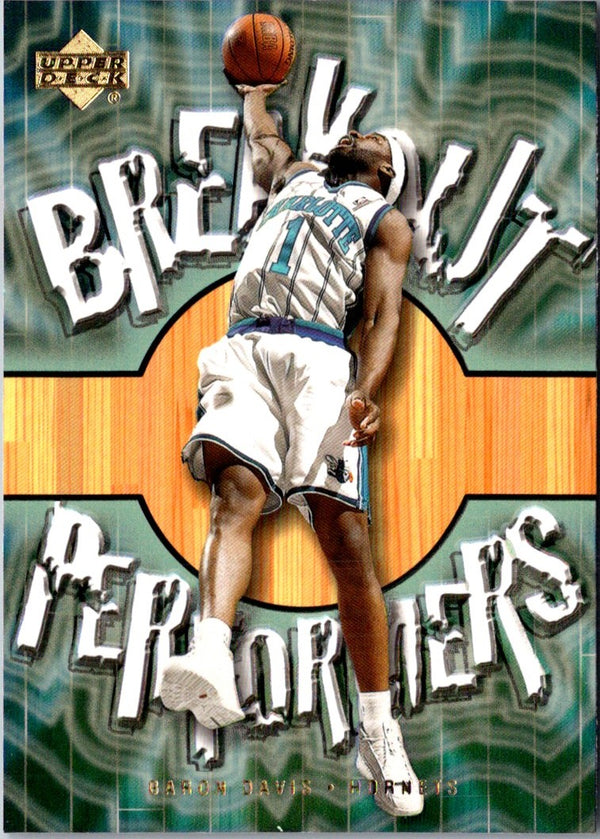 2001 Upper Deck Breakout Performers Baron Davis #BP4