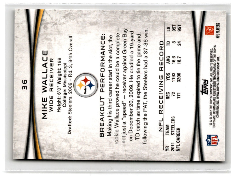 2012 Bowman Mike Wallace