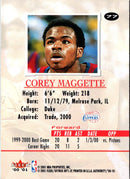 2000 Fleer Authority Corey Maggette
