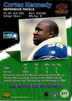 1998 Pacific Paramount Cortez Kennedy #217