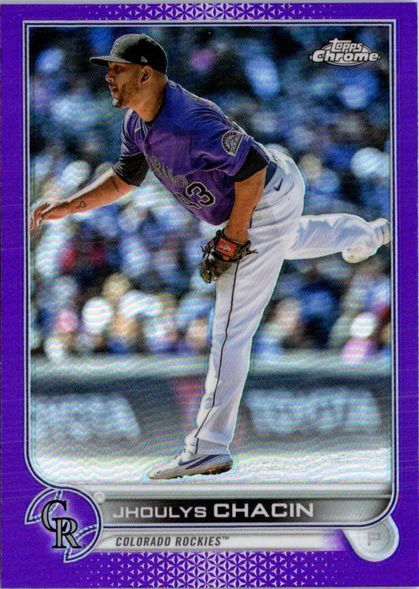 2022 Topps Chrome Update Purple Refractor Jhoulys Chacin #USC96