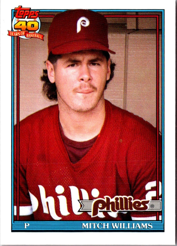 1991 Topps Traded Mitch Williams #127T