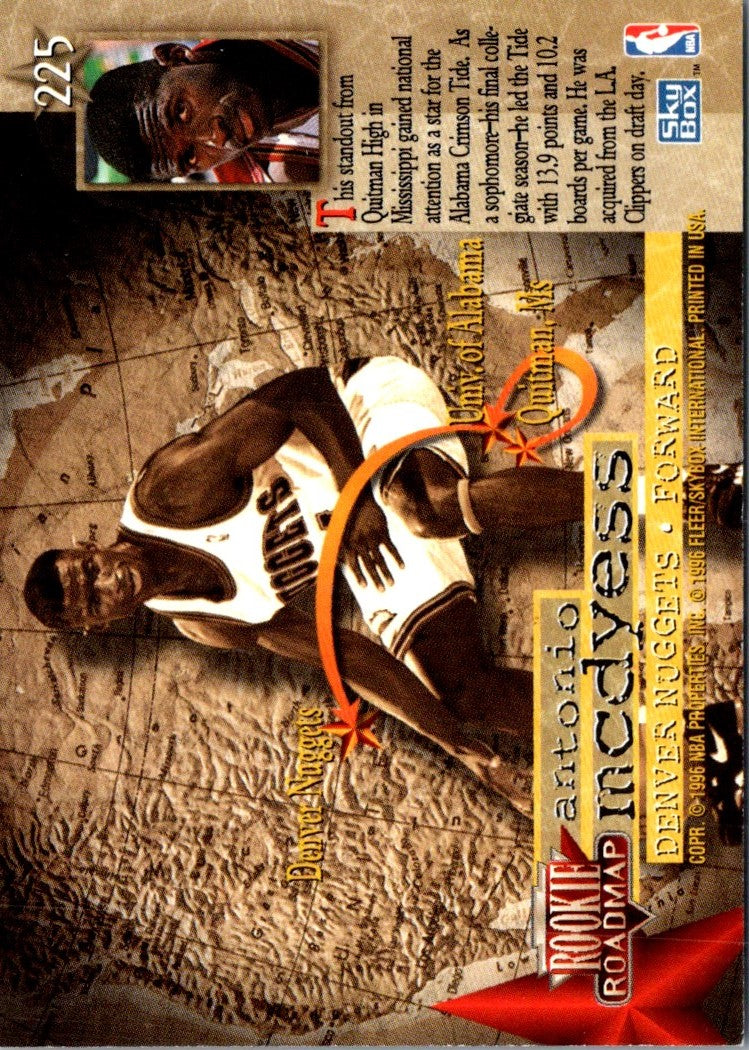1996 SkyBox Premium NBA Pick-Up Game Sweepstakes Stickers Denver Nuggets
