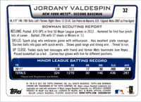 2012 Bowman Draft Picks & Prospects Chrome Jordany Valdespin #32