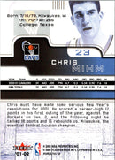 2001 Fleer Force Chris Mihm