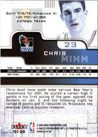 2001 Fleer Force Chris Mihm #23