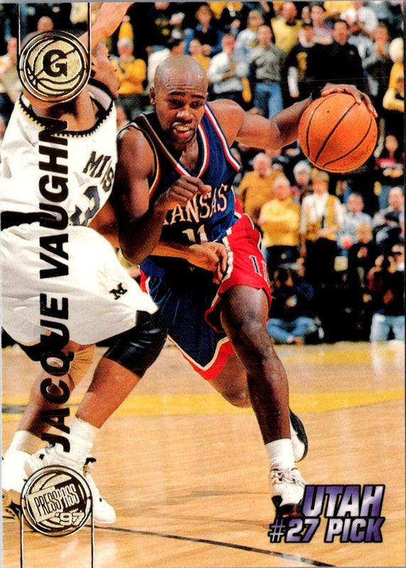 1997 Press Pass Double Threat Silver Jacque Vaughn #26