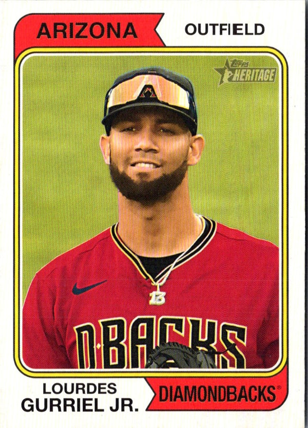 2023 Topps Heritage Red Border Lourdes Gurriel Jr. #277