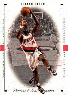 1998 SP Authentic Isaiah Rider #70