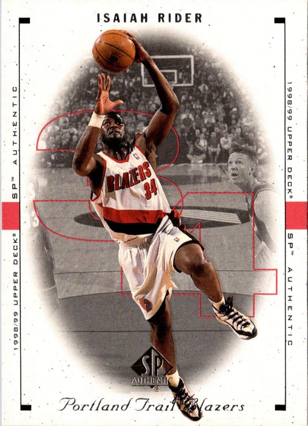 1998 SP Authentic Isaiah Rider #70