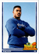 1991 Upper Deck Greg Lewis