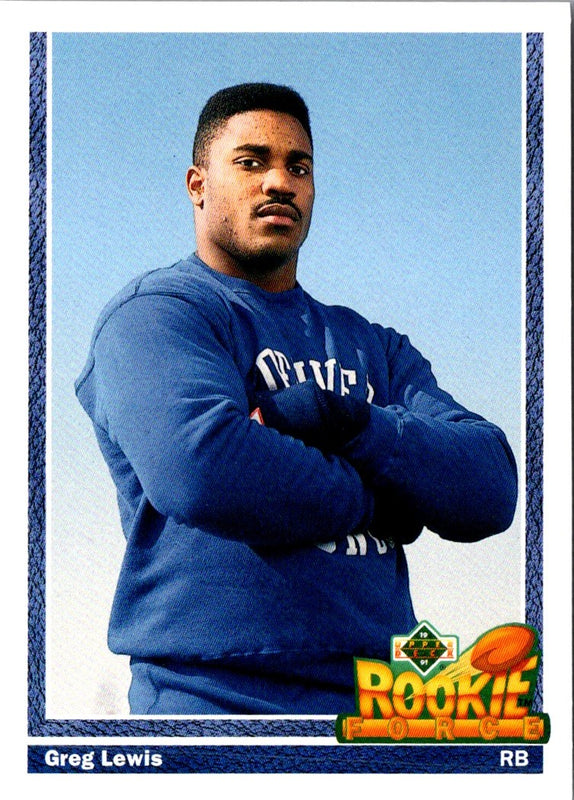 1991 Upper Deck Greg Lewis #612