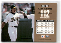 1994 Donruss 90's Dominators Homeruns Mark McGwire #10