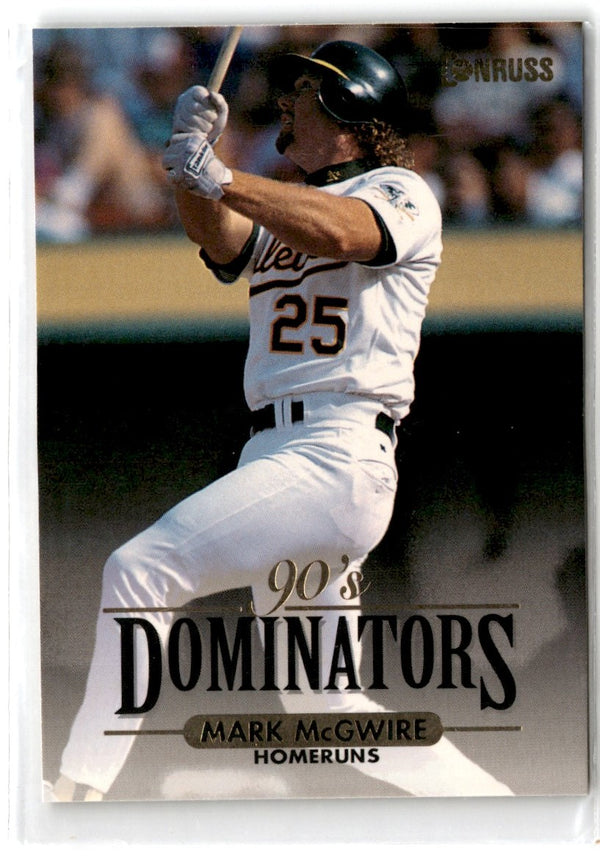 1994 Donruss 90's Dominators Homeruns Mark McGwire #10