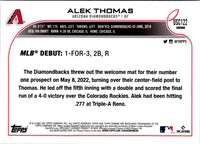 2022 Topps Chrome Update Alek Thomas #USC122 Rookie