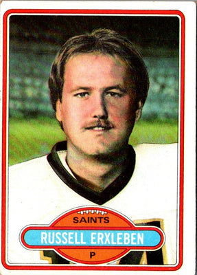 1980 Topps Russell Erxleben #164 Rookie