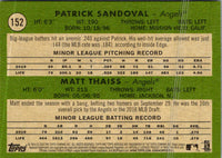 2020 Topps Heritage Patrick Sandoval/Matt Thaiss #152 Rookie