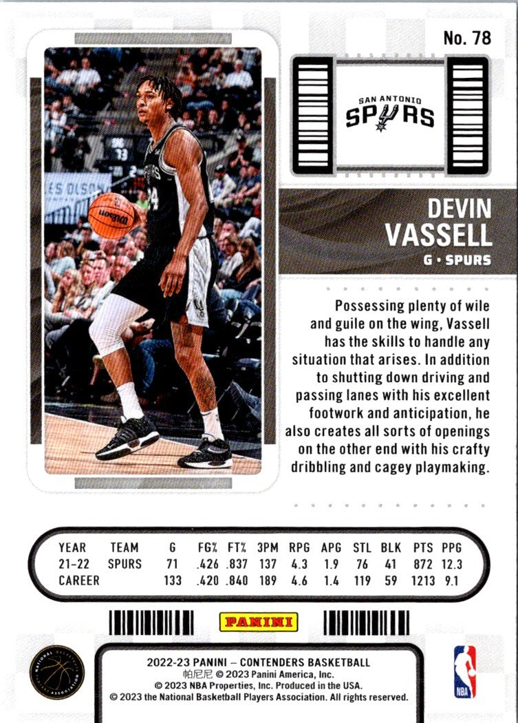 2023 Panini Revolution Devin Vassell