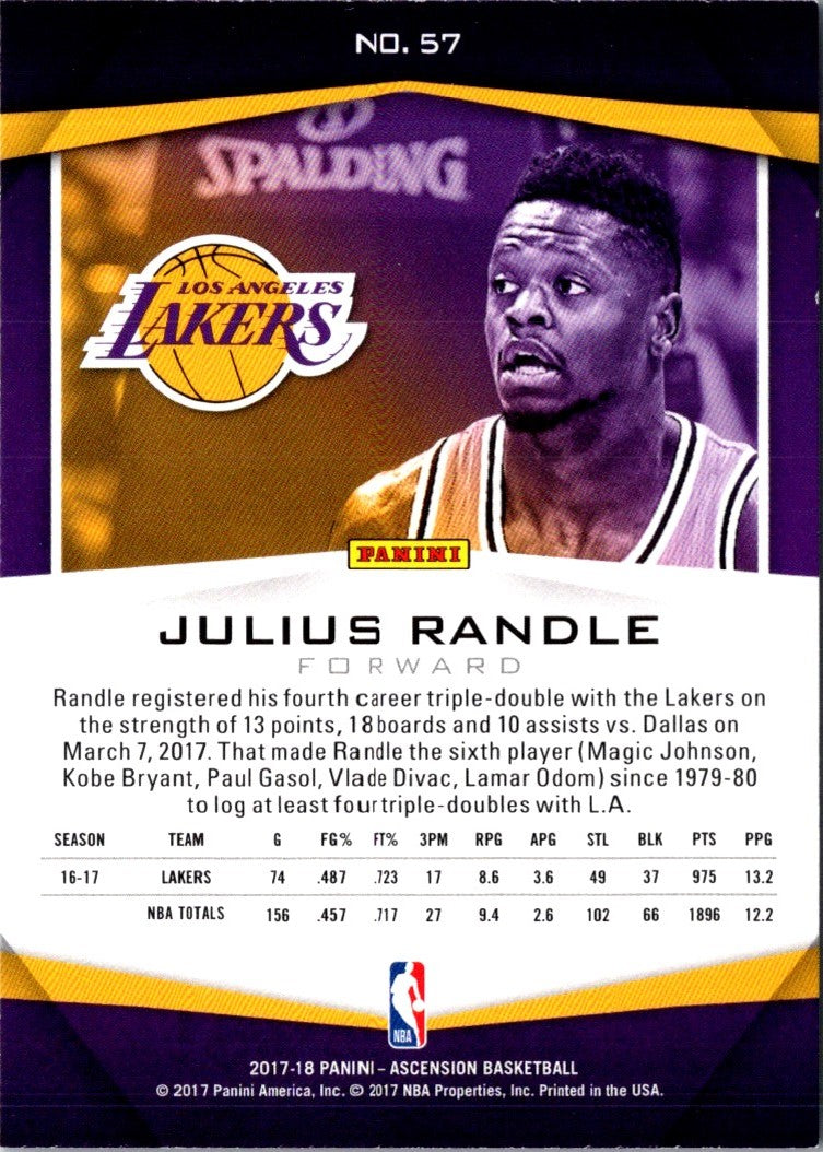 2017 Panini Ascension Julius Randle