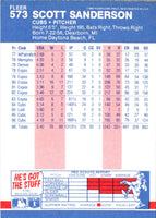 1987 Fleer Scott Sanderson #573