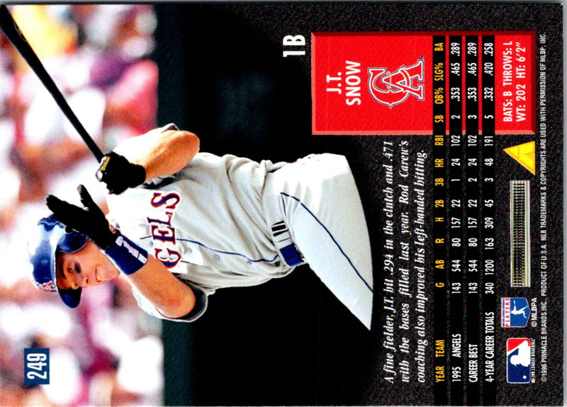 1996 Pinnacle Foil J.T. Snow