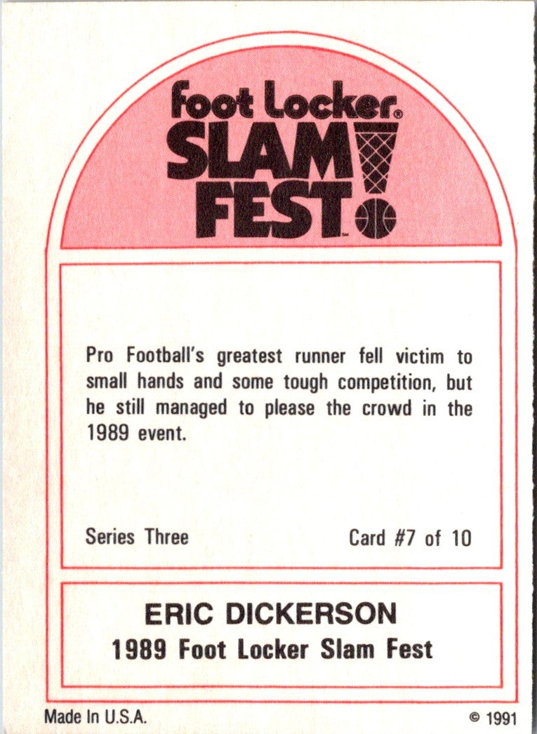 1991 Foot Locker Slam Fest Eric Dickerson