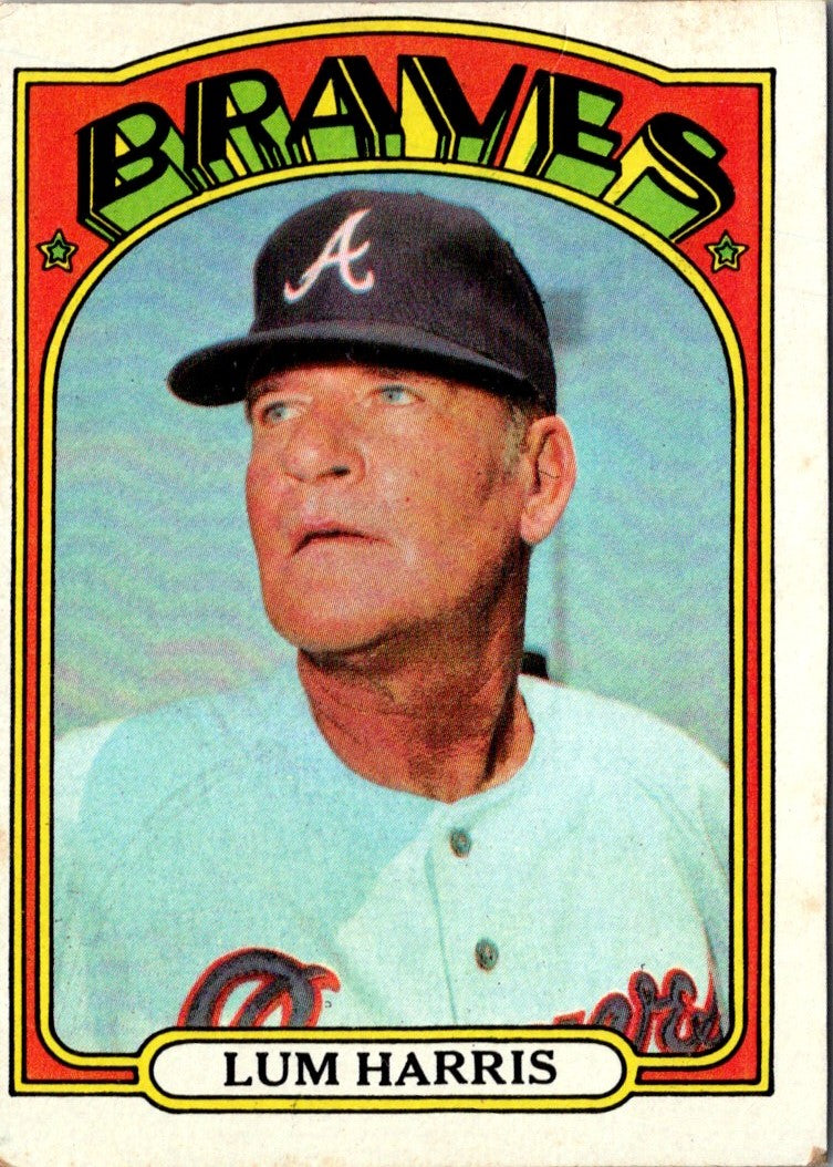 1972 Topps Lum Harris