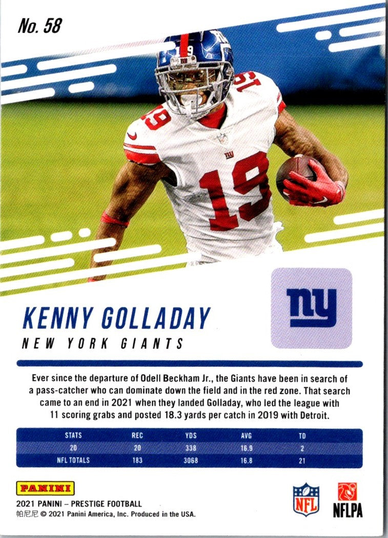 2021 Panini Prestige Kenny Golladay